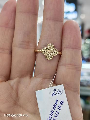 Zərgərlik əşyaları: Toy, Üzük, Sarı qızıl, 585 Əyar, Qaşsız — 2