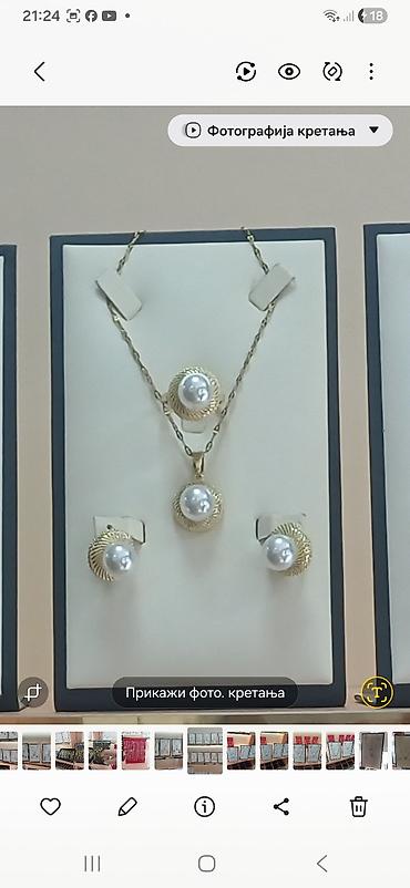 Setovi nakita: Zlatni setovi nakita – elegantne kolekcije - Set 1: Ogrlica sa — 30