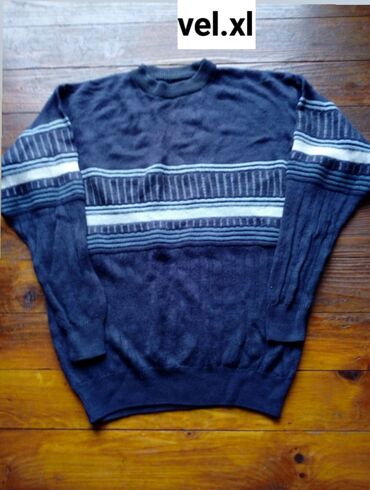 dzemperi na raskopcavanje muski: Sweater, XL (EU 54), color - Blue