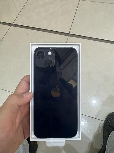Apple iPhone: IPhone 13, Б/у, 128 ГБ, Midnight, Защитное стекло, Чехол, Кабель, 75 % — 1