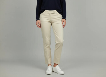ubrania relab: Rene Lezard, Material trousers for women, size L