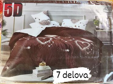 Posteljina: Posteljine matirani satenski pamuk Set sadrzi 7 delova: Cena: 3200 din — 2