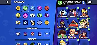 qədim antik: Brawl Stars hesabı – yüksək səviyyəli və dolu kontent - Kupa: 110118+ — 4