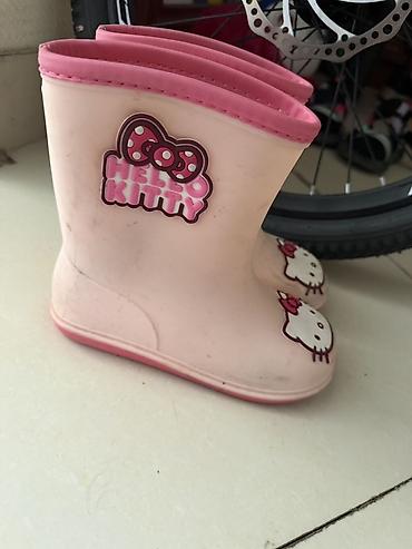 hello kitty oyuncaq: Uşaq üçün “Hello Kitty” rezin çəkmələr - Rəng: açıq çəhrayı, üst — 1