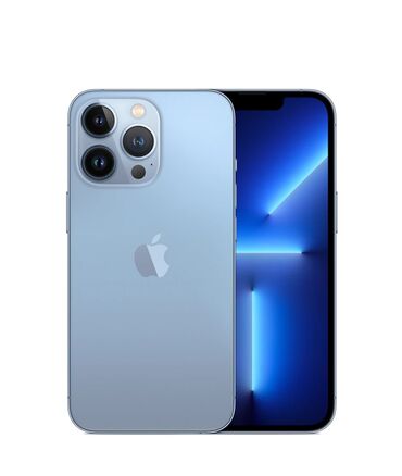 линзы голубые: IPhone 13 Pro, Колдонулган, 128 ГБ, Көгүлтүр, Коргоочу айнек, Каптама, 80 %