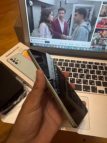 samsung a73 5g: Samsung Galaxy A73 5G, rəng - Yaşıl, Barmaq izi — 2