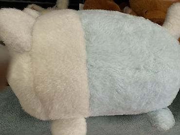 Игрушки: Мягкие игрушки — набор Описание: - Плюшевый котик-бродячка с багетом — 8