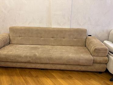 Диваны: Bej rəngli çevrilə bilən divan - Müasir minimalist dizayn, düzbucaqlı — 6