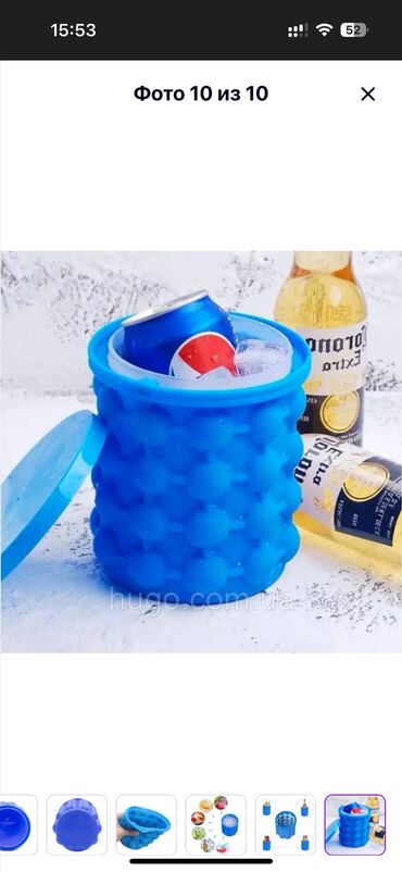 полиэтиленовые перчатки: Силиконовое ведро для льда Ice Cube Maker Genie (12х13,5 см ) / Ведро