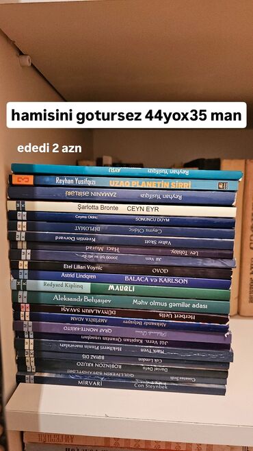 Bədii ədəbiyyat: Nobel mukafati almis mehsur yazicilarin secilmis eserleri satilir