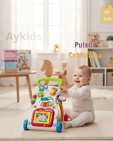 Xodunoklar: 👶🚶‍♂️ **UŞAQ WALKER (YÜRÜCƏK) – İNKİŞAF + ƏYLƏNCƏ!** 😍 Körpənizin ilk — 1