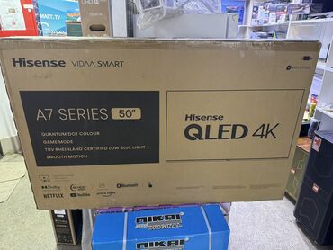 Телевизоры: Телевизор Hisense 50A7GQ QLED с интернетом 4K изображение Квантовая — 4