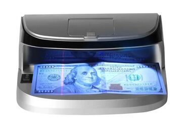Торговые принтеры и сканеры: Детектор банкнот, фальшивых денег. Портативный, заряжаемый. Встроенное