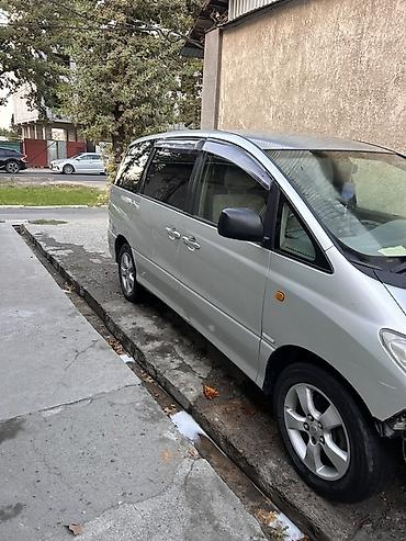 морда: Toyota Estima: 2002 г., 2.4 л, Вариатор, Гибрид, Минивэн — 2