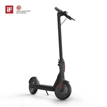самокат баку: Qara rəngli, yığcam dizaynlı elektrik skuteri. Asan daşınma və saxlama