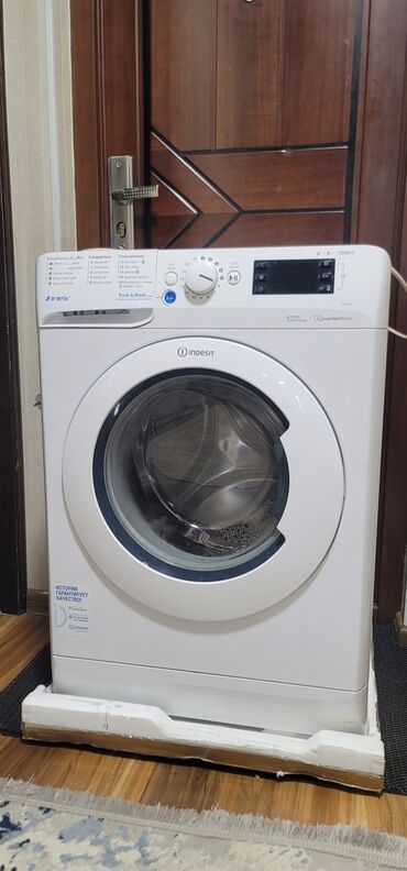 пылесос для дома: Стиральная машина Indesit, Б/у, Автомат, До 9 кг, Полноразмерная