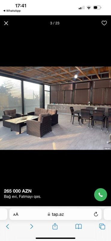 Bağ evlərinin satışı: Bakı, Fatmayı, 220 kv. m, 5 otaqlı, Hovuzlu, Artezian quyusu — 3