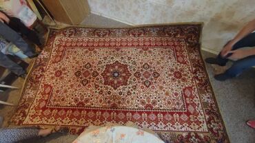 пушистые ковры: Ковер Б/у, 400 * 400, Шерсть, Узбекистан