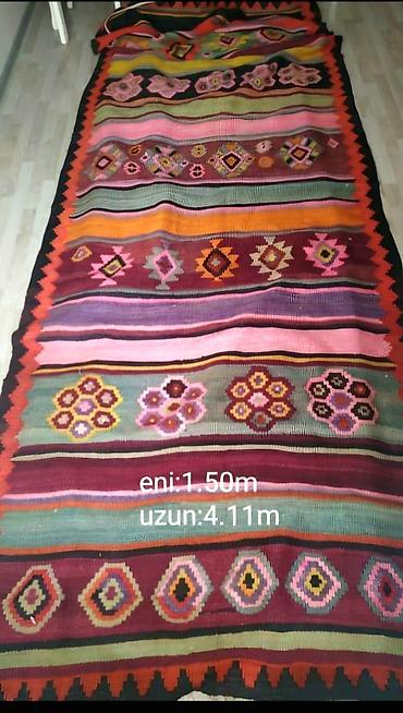 emmi tekstil: Əl toxuması xalça və kilim dəsti 1) Xalça - Naxış: ənənəvi geometrik — 2