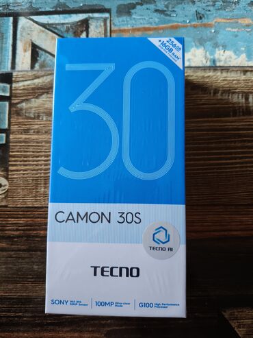 13 mini: Tecno Camon 30S, 256 GB, rəng - Qara, Zəmanət, Sensor, Barmaq izi