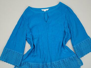 niebieska bluzki hiszpanki: Bluzka Damska, S, stan - Bardzo dobry