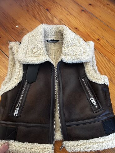 trapstar jakne srbija: Zara, S (EU 36), Faux fur, color - Brown