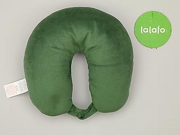 garnki: Poduszka podróżna typu rogal – zielona, unisex - Ergonomiczny kształt — 3