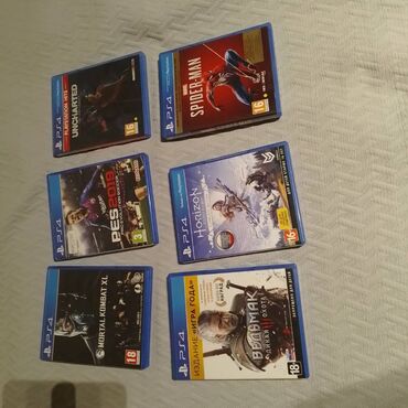 plesdeyşn 4: Ps 4 üçün oyunlar Horizon zero dawn 20 azn Spider man 20 azn Pes 2019