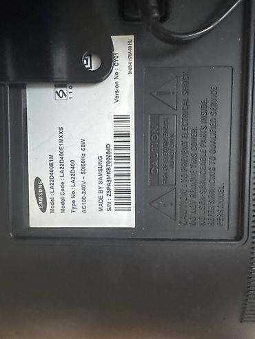 Televizorlar: Samsung LA22D400E1 – 22 düym LCD televizor Xüsusiyyətlər: - Ekran — 2