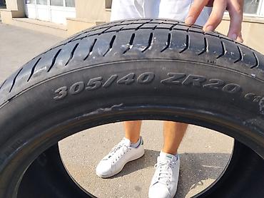 porsche disk: İşlənmiş Şin Pirelli 305 / 40 / R 20 — 1