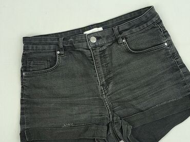 stradivarius spodnie z wysokim stanem czarne: H&M, Shorts for women, size M (EU 38)