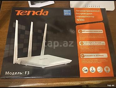 nar modem: Tenda F3 N300 Simsiz Marşrutlaşdırıcı Xüsusiyyətlər: - Standart: IEEE — 1