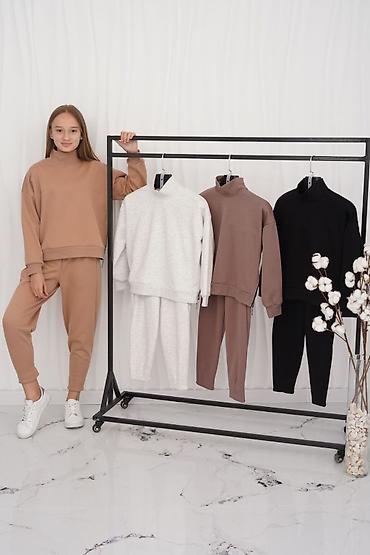 Брючные костюмы: Брючный костюм, Джоггеры, Made in KG, Хлопок, Зима — 4