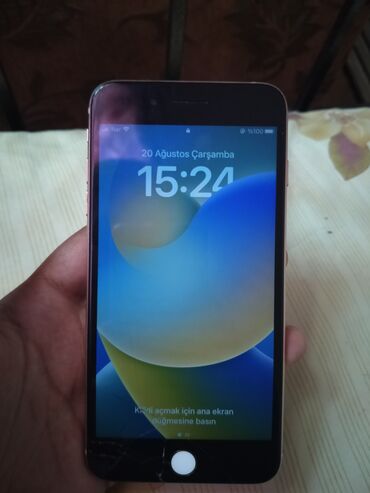 IPhone 8 Plus, Rose Gold, Barmaq izi
