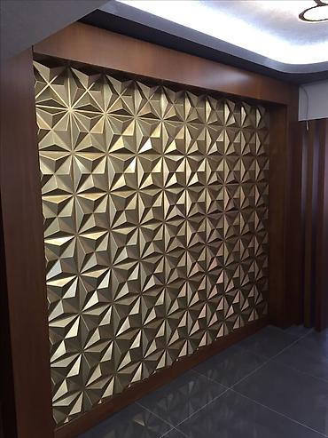 3d şəkillər: 3D dekorativ divar panelləri - Material: yüngül və davamlı 3D — 2