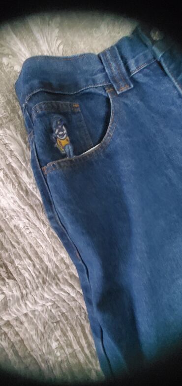 мужские штаны зауженные: Джинсы S (EU 36), цвет - Синий