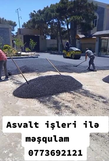 Döşəmə işləri: Xidmət: Asfalt işləri Təsvir: - Hər növ asfaltlanma işləri: həyət və — 2
