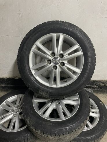 продаю авто с выкупом: Колеса в сборе 225 / 65 / R 16, Зима, Б/у, Комплект, Легковые, Литые, отверстий - 5