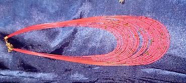 Ogrlice: Ručno rađene ogrlice – razni modeli - Set od zlatno‑braon perli — 19