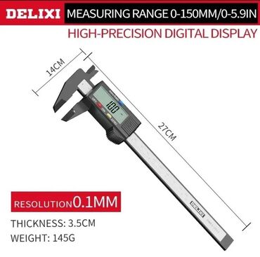 Tape Measures & Rangefinders: Digitalno pomično merilo od 0 - 150 mm, sa većim diaplejom meri u