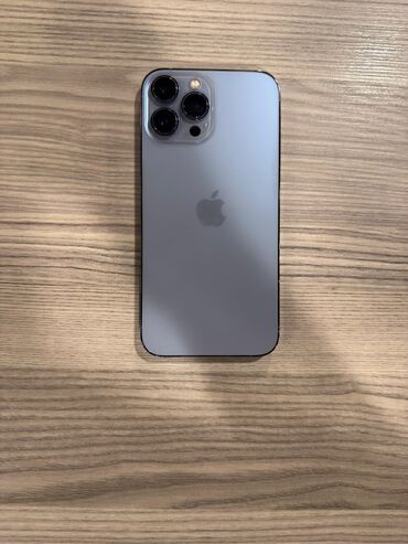HTC: IPhone 13 Pro Max, 256 ГБ, Sierra Blue, Отпечаток пальца, Беспроводная зарядка, Face ID
