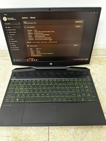 пк игра: Ноутбук, HP, 16 ГБ ОЭТ, Intel Core i7, Колдонулган