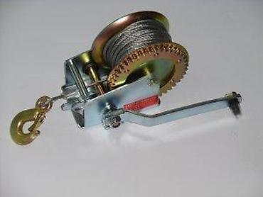 Dizalice: Ručni vitlo sa sajlom i kukom - Tip: mehaničko ručno vitlo sa — 6