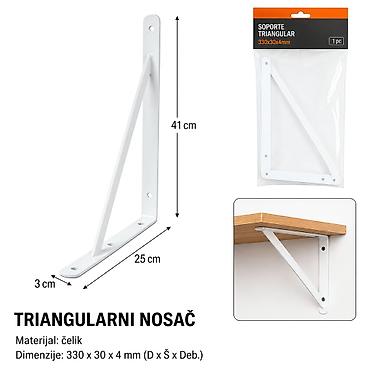 KMT Tip trougaoni nosač 9364619-A Ojačani trouglasti metalni nosač za