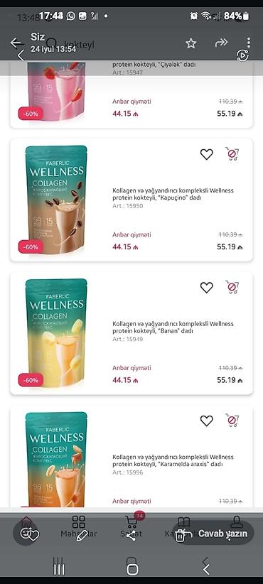 brend çanta: Faberlic Wellness Collagen – kollagen və yağyandırıcı kompleksli — 1