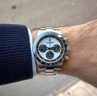 Ručni satovi: PAGANI DESIGN PD-1676 -40mm- Bela -Rolex Daytona Paul Newman Potpuno — 11