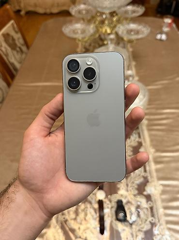 ekran iphone: IPhone 15 Pro, 128 GB, White Titanium, Face ID — 1