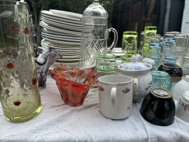 бу тарелка: Продаю советскую посуду, вазы, тарелки, стаканы, фужеры. За все 2,500с