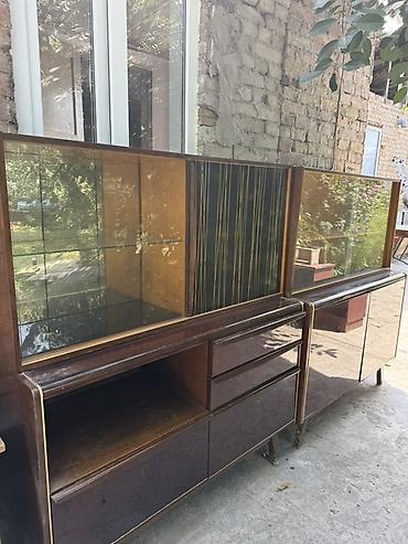 standing mirror: Секция-стенка в стиле mid‑century/ретро (двухмодульная) Состав и — 1