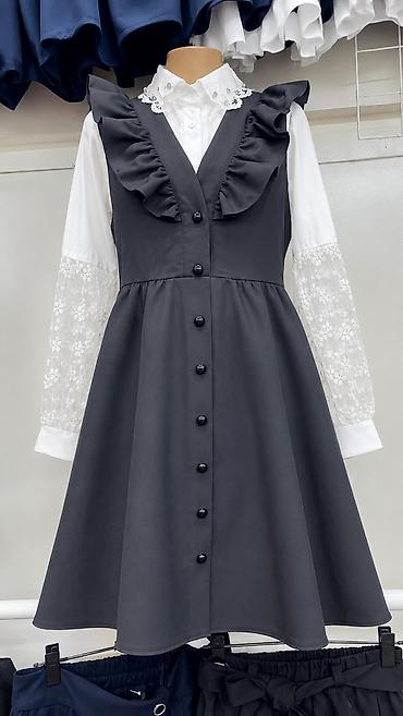 Школьная форма, цвет - Серый, Новый at lalafo.kg Школьная форма, цвет - Серый, Новый